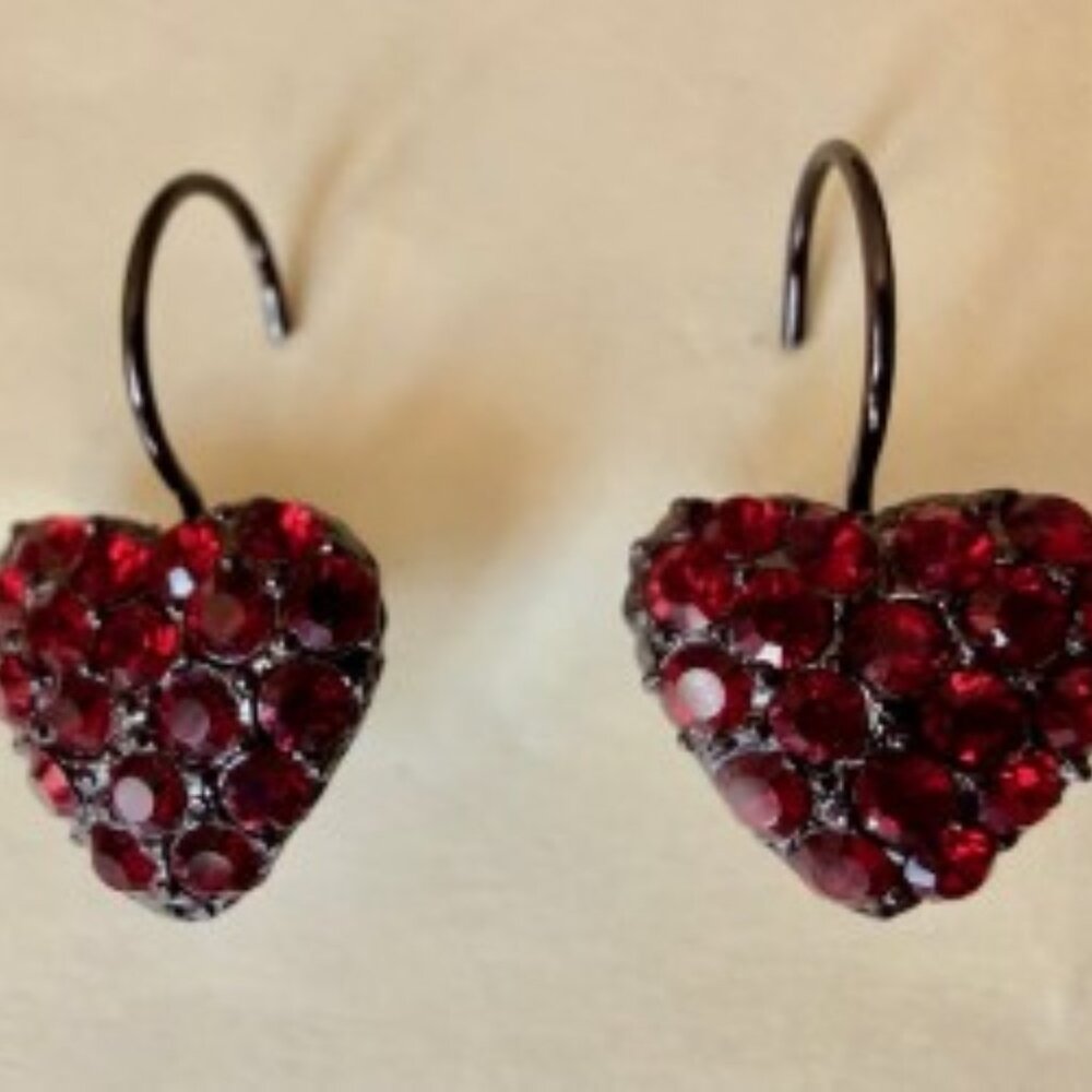 Leverback Vintage Heart Earrings